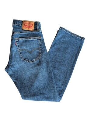 Levi's 559 Relaxed Straight Denim Jeans 30 x 32 Blue Pockets